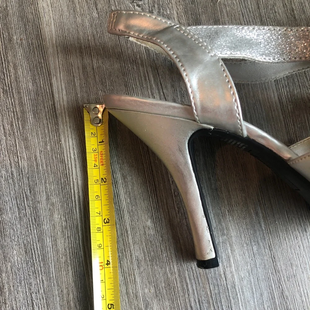 Fioni Night Silver Glitter Heels